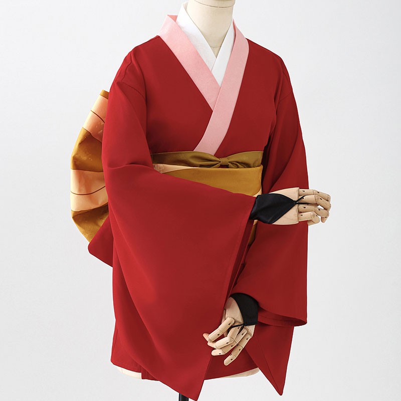 【おすすめ】銀魂 ぎんたま 神楽（かぐら） 吉原炎上編  銀魂 吉原神楽 レッド和服 コスプレ衣装 超巨大リボン コスチューム 撮影 かわいい