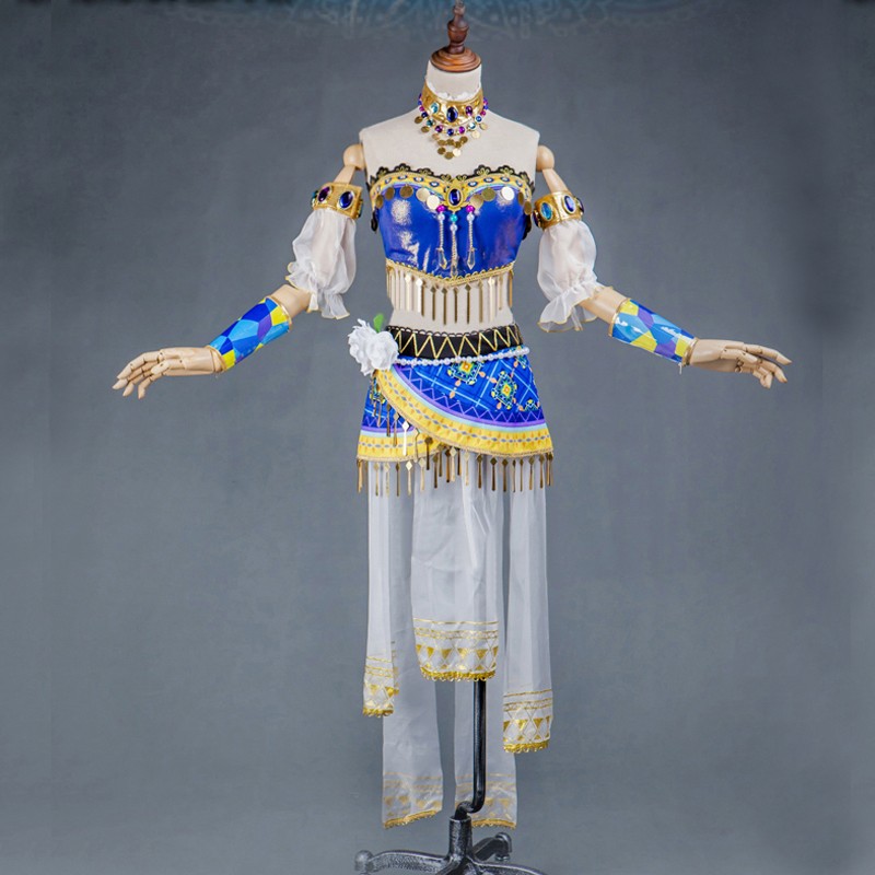 【在庫品】 ラブライブ！LoveLive!　踊り子編　覚醒後　園田海未 そのだうみ　コスプレ衣装　激安 仮装　豪華セット