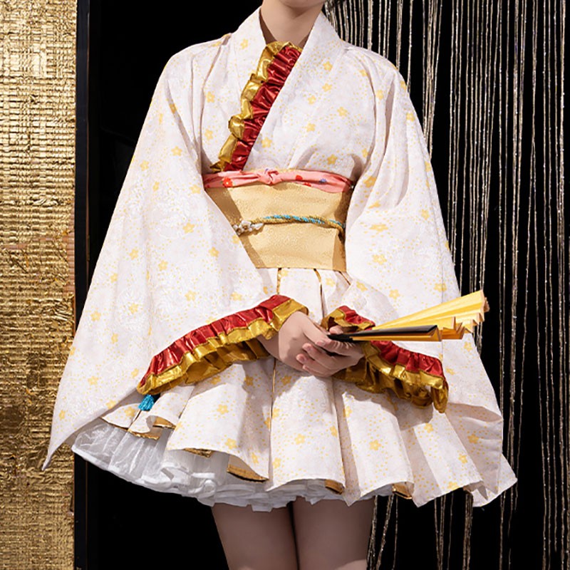 ラブライブ!　南ことり　コスプレ衣装　ミニスカート　着物　和風　輝夜の城で踊りたい　かわいい