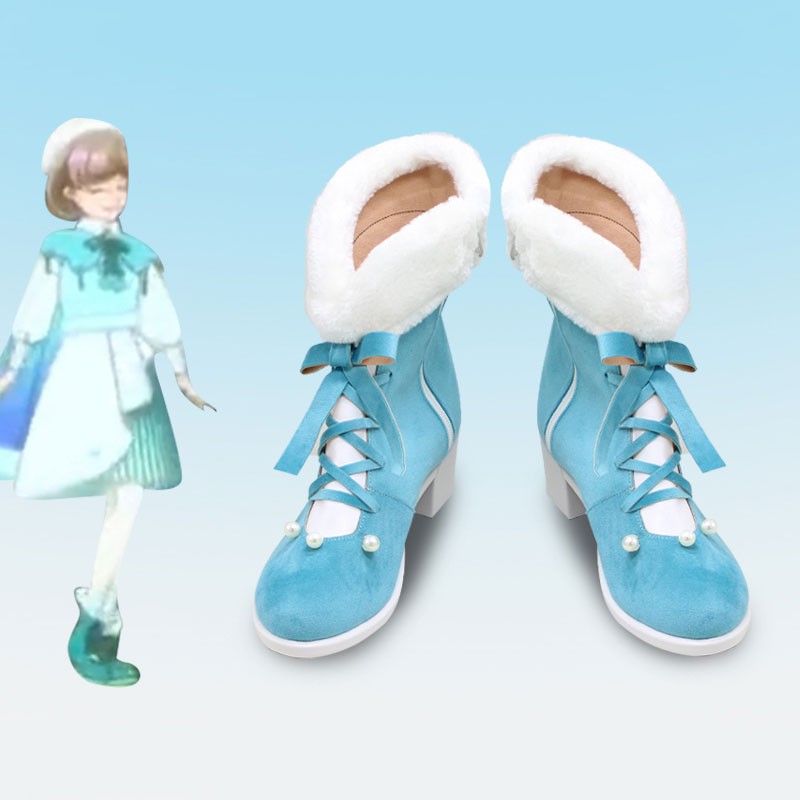 ラブライブ！　タン クゥクゥ　コスプレ靴　ブルー　かわいい　萌え