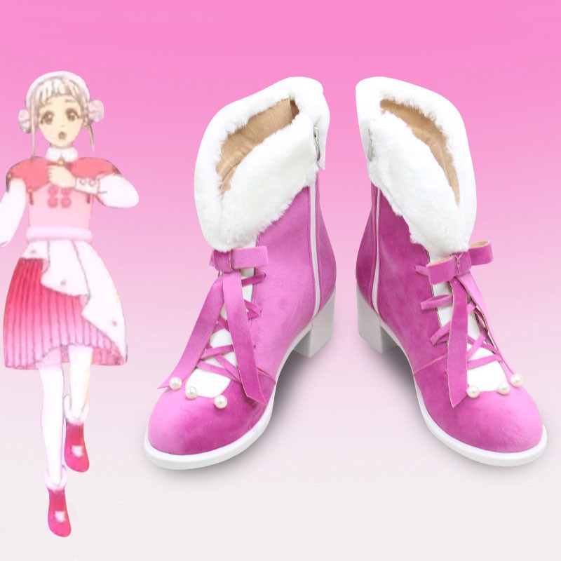 ラブライブ！　嵐千砂都　コスプレ靴　うす紫色　かわいい　萌え