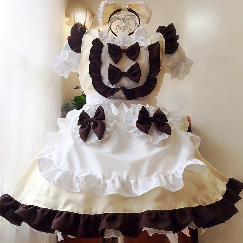 クリスマス新品　メイド服　ミルク　コーヒー　可愛い５セット　ロリータキュートメイド服