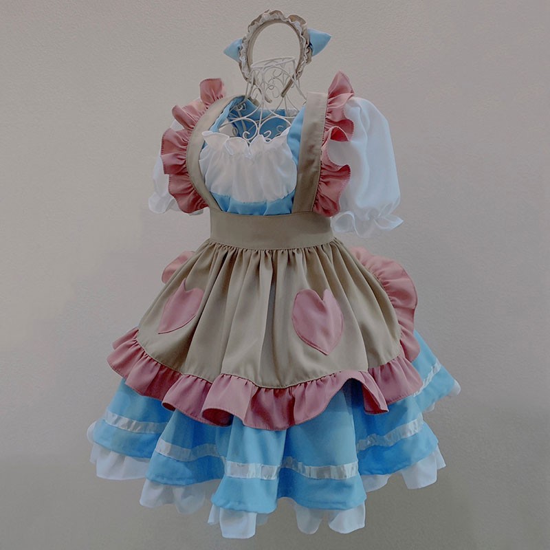 ハロウィンメイド服 オーダーメイド フォトジェニック 大きなリボン コスチューム