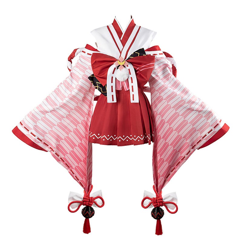ホロライブ hololive Vtuber 百鬼あやめ コスプレ衣装 かわいい コスチューム スカート 巫女服