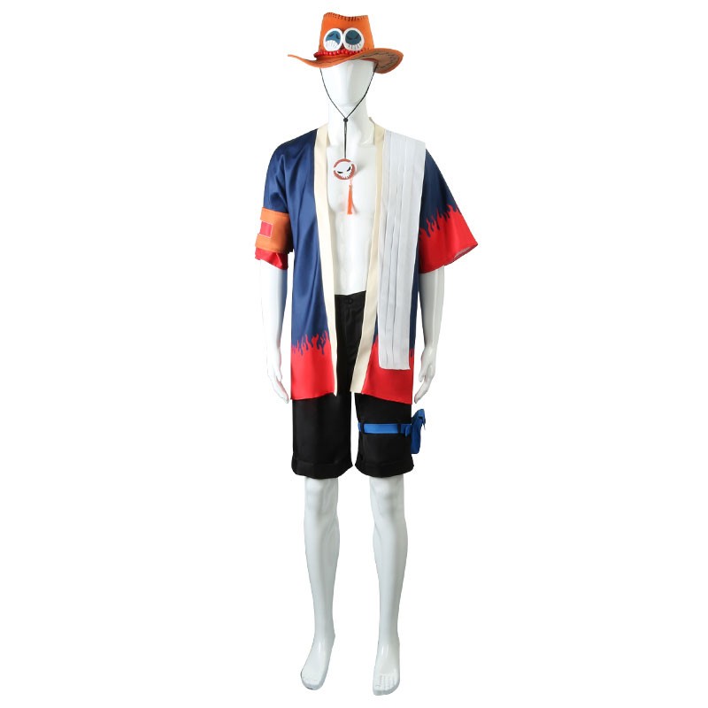 ワンピース　ONEPIECE　ポートガス・D・エース　PORTGAS.D.ACE　アニメ　海賊　ひこぶしのエース　コスプレ衣装　セットアップ