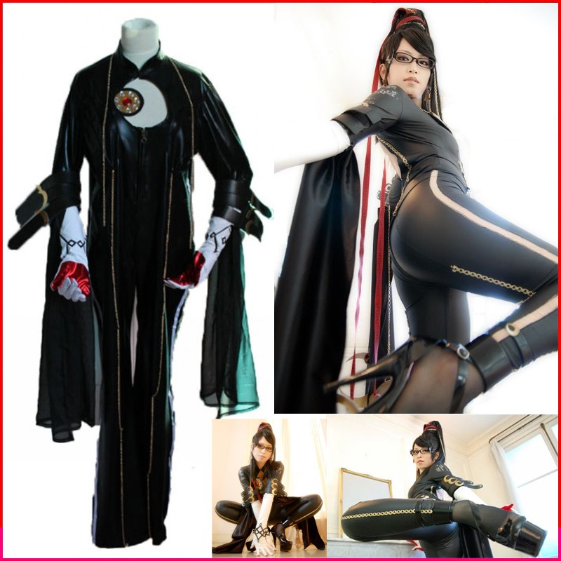 ベヨネッタ　Bayonetta　魔女　コスプレ衣装　黒　