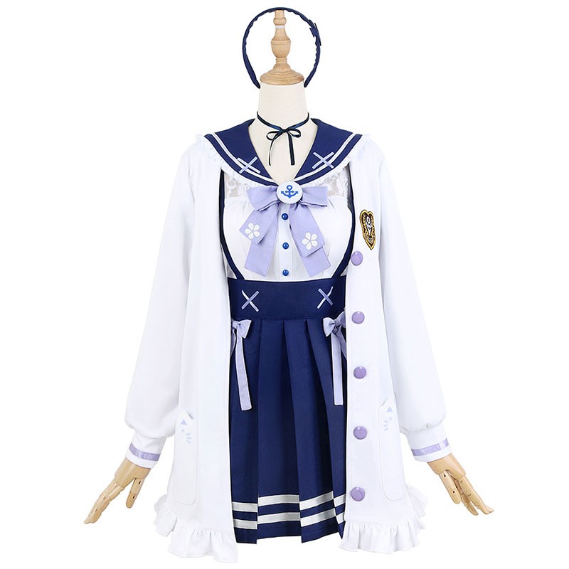 Vtuber バーチャルアイドル 湊あくあ コスプレセット　制服　かわいい