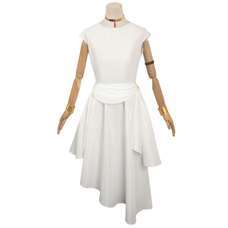 葬送のフリーレン　フランメ　コスプレ衣装　ロングスカート　魔法使い　ホワイト　エレガント　コスチューム