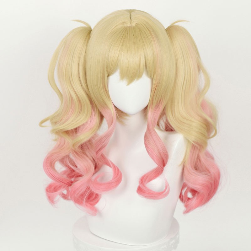 プロジェクトセカイ　天馬咲希　ウイッグ　金髪　ツインテール　混色　コスプレ用　プロセカ