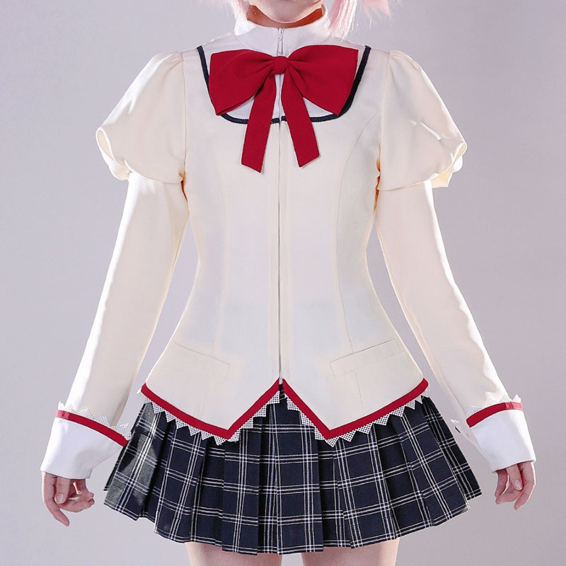 魔法少女まどか☆マギカ　制服　コスプレ衣装　鹿目まどか　かわいい　暁美ほむら　コスチューム　仮装
