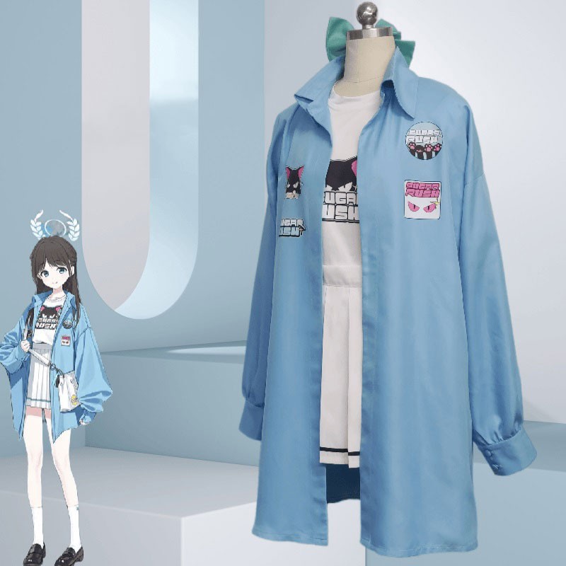 ブルーアーカイブ 栗村アイリ コスプレ衣装 舞台パフォーマンス リボン結び かわいい メイド服