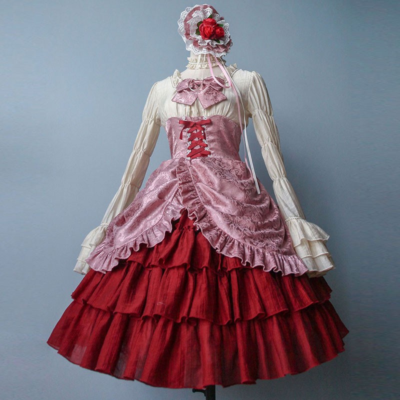 うみねこのなく頃に 古戸ヱリカ ふるどえりか コスプレ衣装 リボン結び かわいい  ウエストミニスカートロリータ
