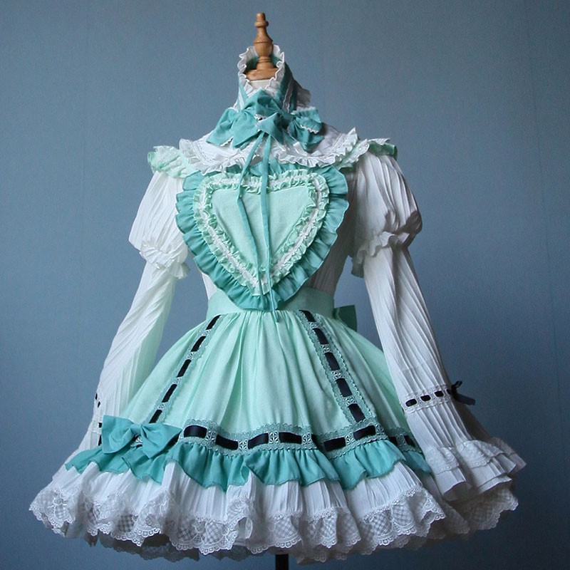 パンティ&ストッキングwithガーターベルトストッキング コスプレ衣装 ロリータ  かわいい メイド服 ペパーミントグリーン