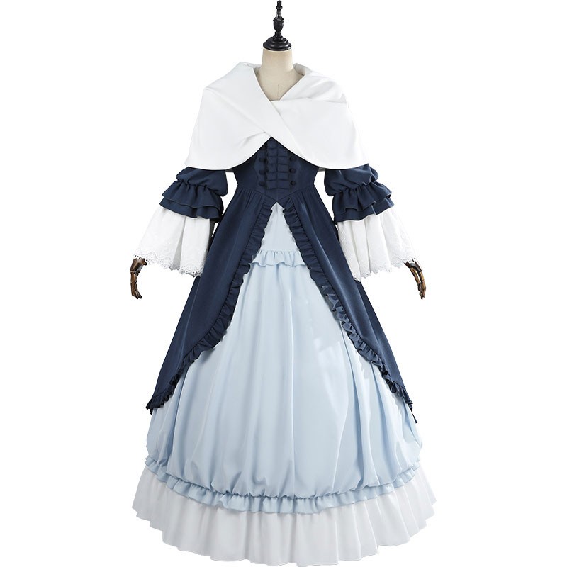 ゴシック　ヴィクトリカ　コスプレ衣装　青いドレス　かわいい　コスチューム　変装