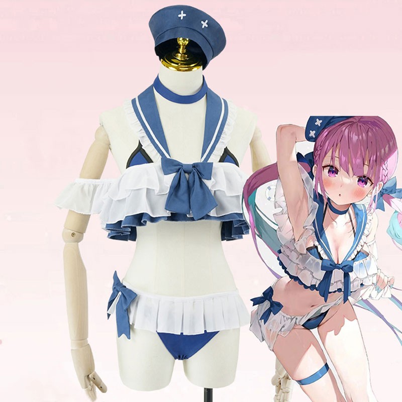ホロライブ hololive Vtuber  湊あくあ コスプレ衣装 かわいい コスチューム 撮影 水着