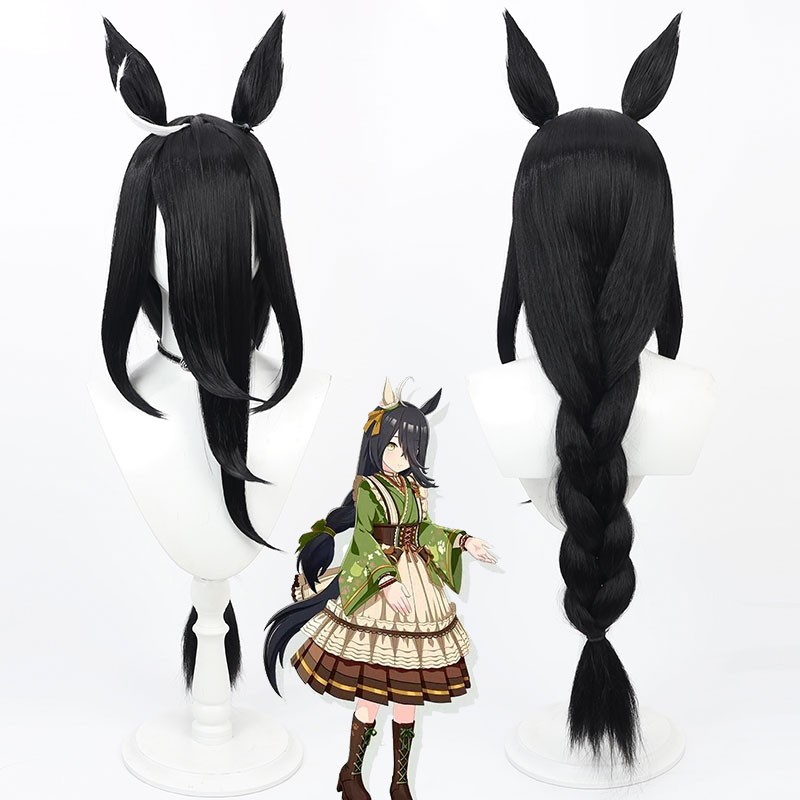 ウマ娘 プリティーダービー マンハッタンカフェ コスプレかつら 撮影 かわいい 黒い耳