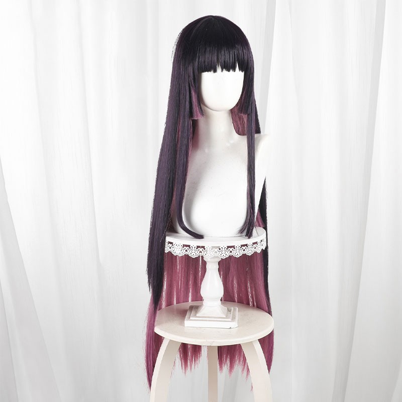ロックは淑女の嗜みでして 黒鉄音羽 くろがね おとは コスプレかつら かわいい 紫色グラデーション 撮影