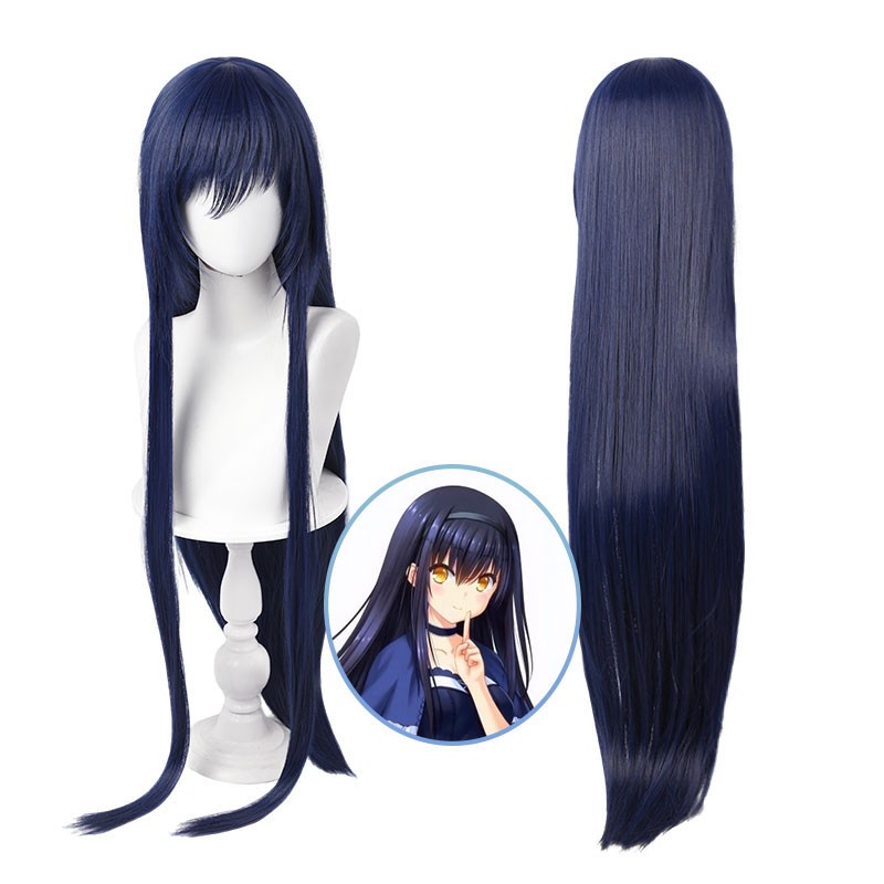 Summer Pockets 久島鴎 くしま かもめ コスプレかつら かわいい 紫 撮影