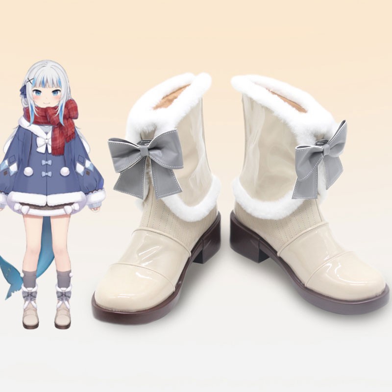 Vtuber Hololive-EN　ホロライブ　がうる・ぐら　Gawr Gura コスプレ靴 かわいい オーダーメイド 撮影