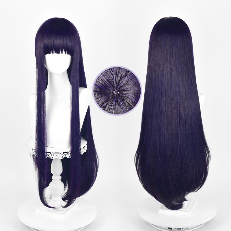 妖狐×僕SS 白鬼院凜々蝶(しらきいん りりちよ) コスプレかつら かわいい パープル 撮影