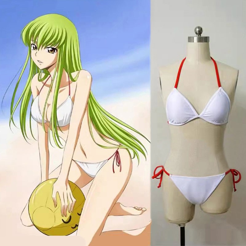 コードギアス 反逆のルルーシュ C.C. シーツー コスプレ衣装 水着 撮影 コスチューム かわいい