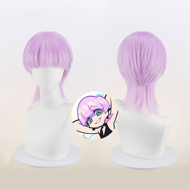 New PANTY & STOCKING with GARTERBELT  ポリウレタン Polyurethane コスプレかつら かわいい パープル 撮影