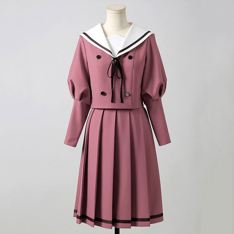 薫る花は凛と咲く 和栗薫子 わぐり かおるこ 制服風 コスプレ衣装 セーラー服 スカート コスチューム かわいい