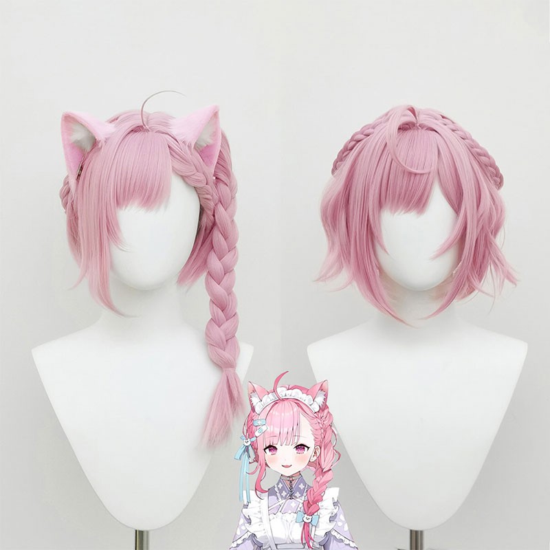 VTuber バーチャルYouTuber 結城さくな ゆうきさくな コスプレかつら ウィッグ 撮影 かわいい ピンク