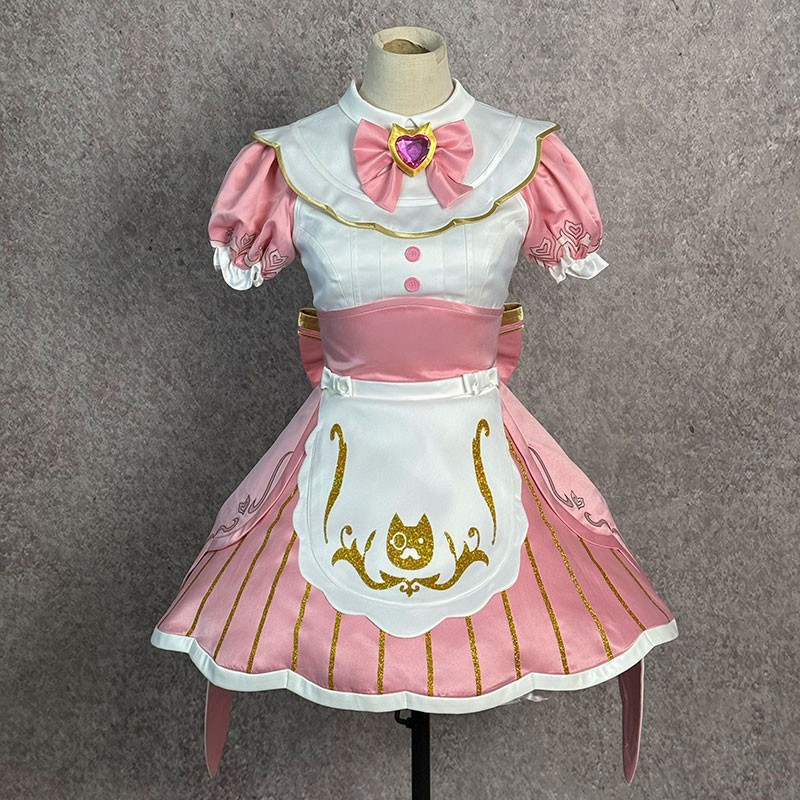Overwatch オーバーウォッチ kiriko カモリ・キリコ 家守霧子 ピンク猫メイド コスプレ衣装 猫女スキンセット