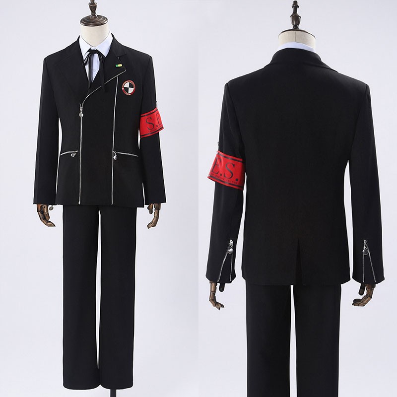ペルソナ3　結城理　コスプレ衣装　制服風　コスチューム　私立月光館学園　仮装　ブラック