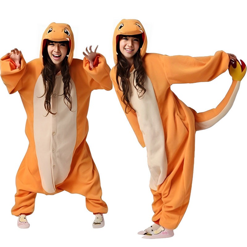 ポケットモンスターシリーズ  ヒトカゲ Charmander コスプレ衣装  着ぐるみ パジャマ(部屋着) コスチューム