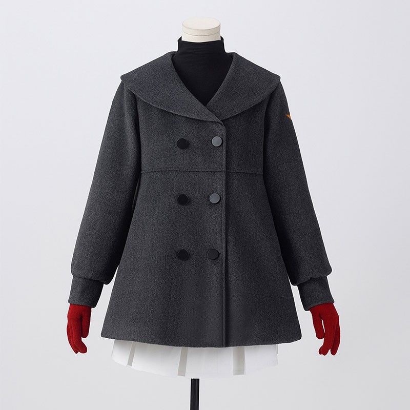 カードキャプターさくら 木之本桜 コスプレ衣装 かわいい グレーコート コスチューム 冬服