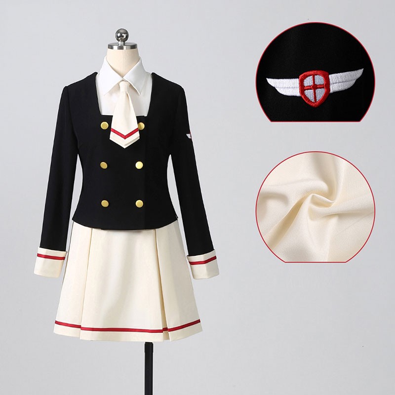 カードキャプターさくら  木之本桜（きのもと さくら） 制服 コスプレ衣装 コスチューム かわいい スカート 撮影