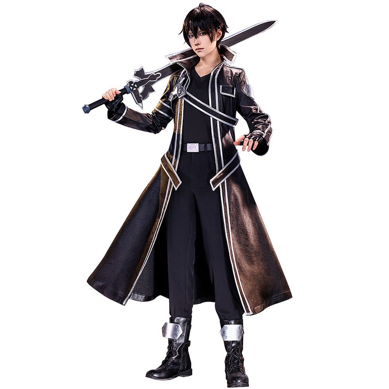 ソードアート・オンライン  (SAO)キリト / 桐ヶ谷和人 コスプレ衣装 かっこいい 撮影 普段着 コスチューム
