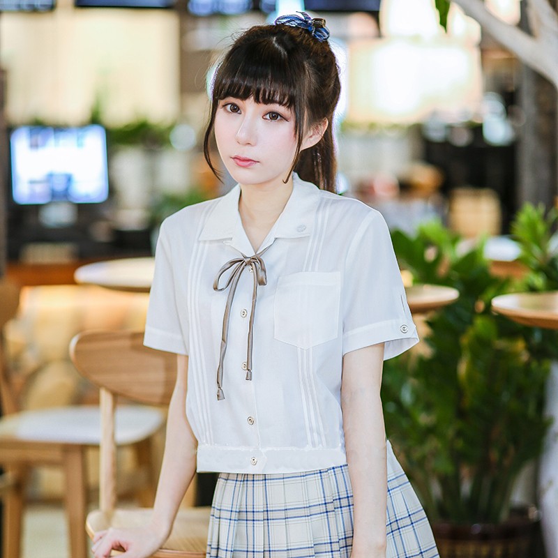 既製品！Jk制服　短袖　女子　制服　シャツ　日常風　クラッシク　３色選択可能　