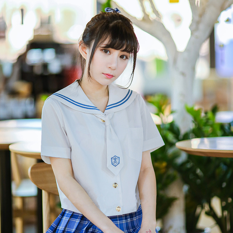 Jk制服　夏　札幌襟　短袖　女子　制服　　日常用　女子制服