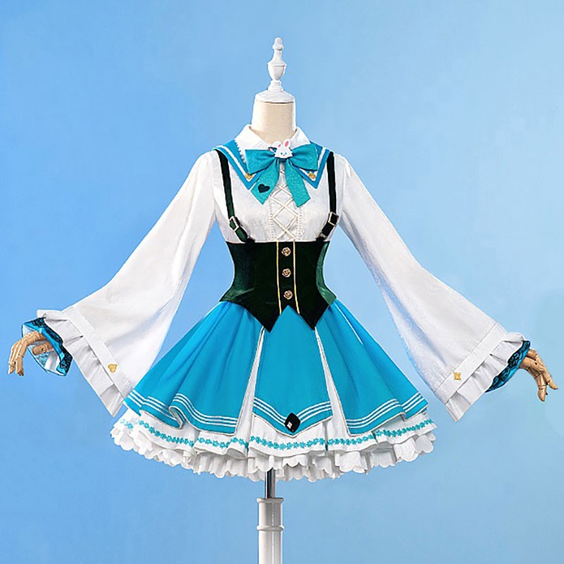 初音ミク　コスプレ衣装　ロリータ風　かわいい　三月ウサギ　仮装　コスチューム