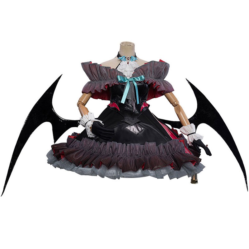 初音ミク　コスプレ衣装　ロリータ風　小悪魔　ヴァンパイア　コスチューム　ハロウイン