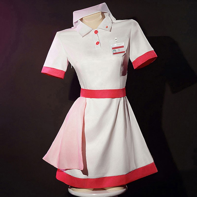 初音ミク　shining Heart　コスプレ衣装　ナース衣装　制服風　かわいい　ココスチューム　ホワイト