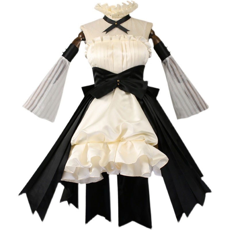 初音ミク　コスプレ衣装　メイド服　仮装　タイトー　カワイイ風　白黒　コスチューム