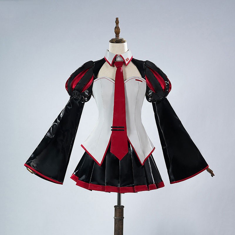 VOCALOID亜種 初音ミク亜種 雑音ミク ざつねみく 黒ミク コスプレ衣装 キャラクターコスチューム 演出服