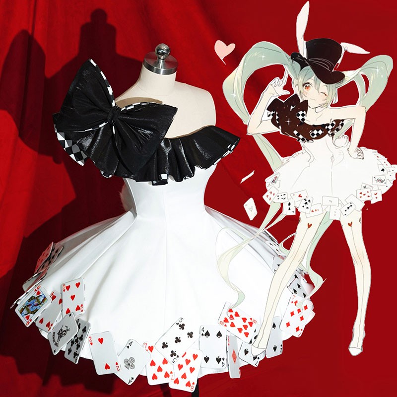 初音ミク -Project DIVA- X 初音ミク Miku Magician Bunny コスプレ衣装 変装 仮装 ドレス