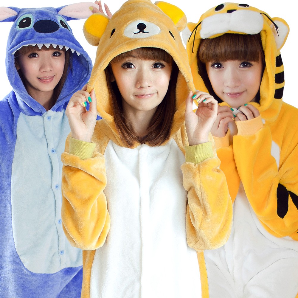 パーティーグッズ 大人用 着ぐるみ パジャマ アニメ キャラクター コスプレ衣装 コリラックマ スティッチ