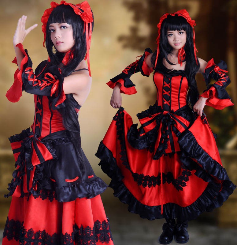 DATE A LIVE デート?ア?ライブ　時崎 狂三 ときざき くるみ　コスプレ衣装　コスチューム 