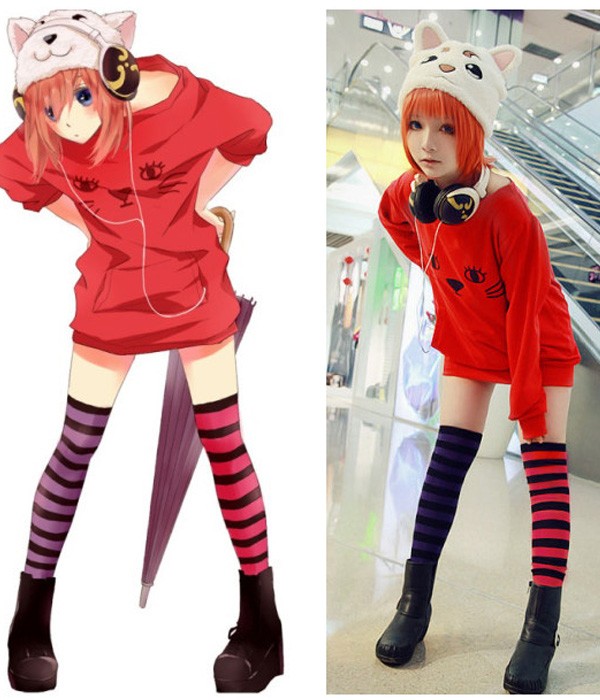 銀魂 神楽（かぐら）風衣装セット コスプレ衣装
