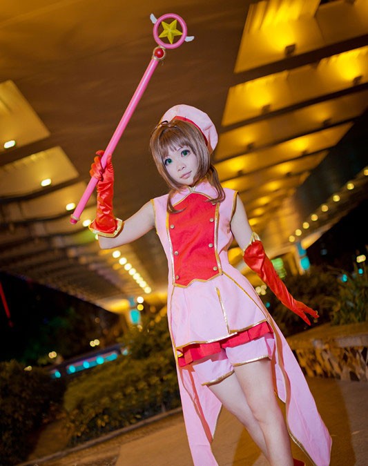 カードキャプターさくら さくら ピンク戦闘服　コスプレ衣装