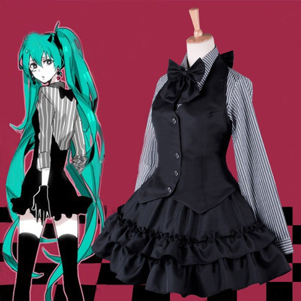 V家 VOCALOID 初音家族　初音ミク　激安人気コスプレ 衣装