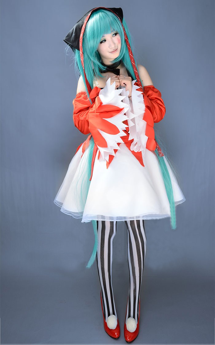 新品 VOCALOID 初音ミク ピエレッタ Project DIVA 風 コスプレ衣装