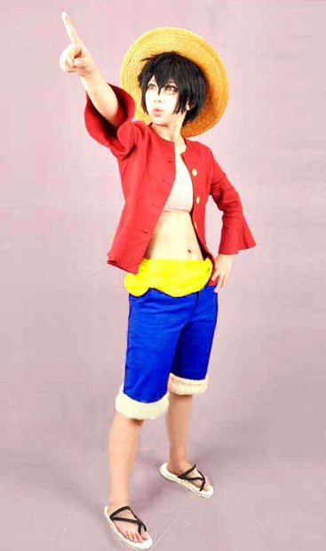 ワンピース ONE PIECE モンキー.D.ルフィ 二年後 コスプレ衣装