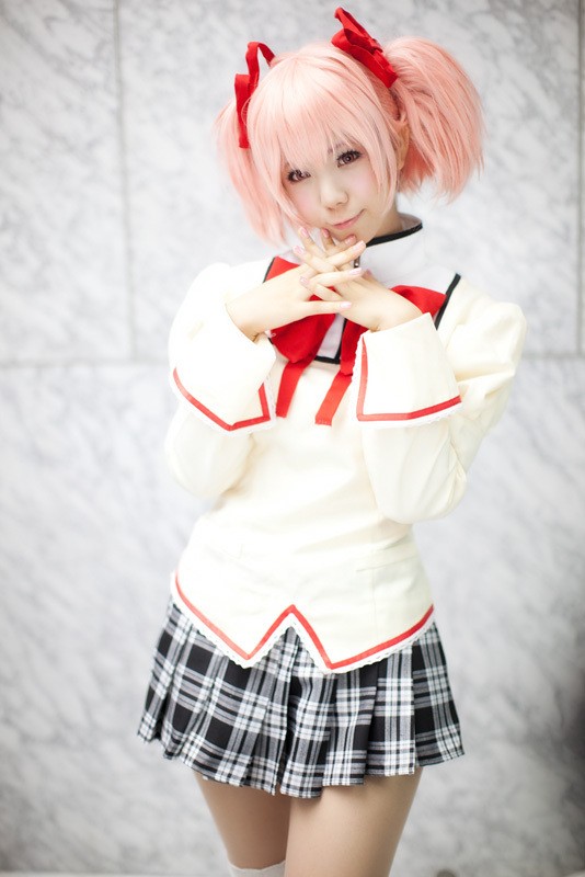 魔法少女まどか☆マギカ 志筑仁美 見滝原中学校女子制服 コスプレ衣装 まどかマギカ制服